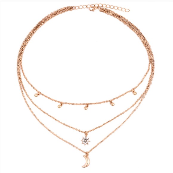 Boho 3 layer necklace - Picture 3 of 3